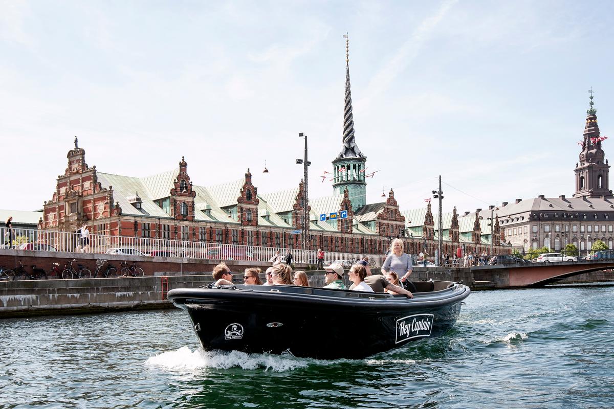 Boat in the canals of Copenhagen